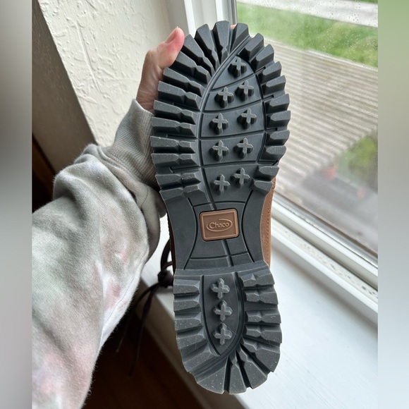 Chaco Fields Lace Waterproof Boots- Maple Brown, W7 - Picture 7 of 7